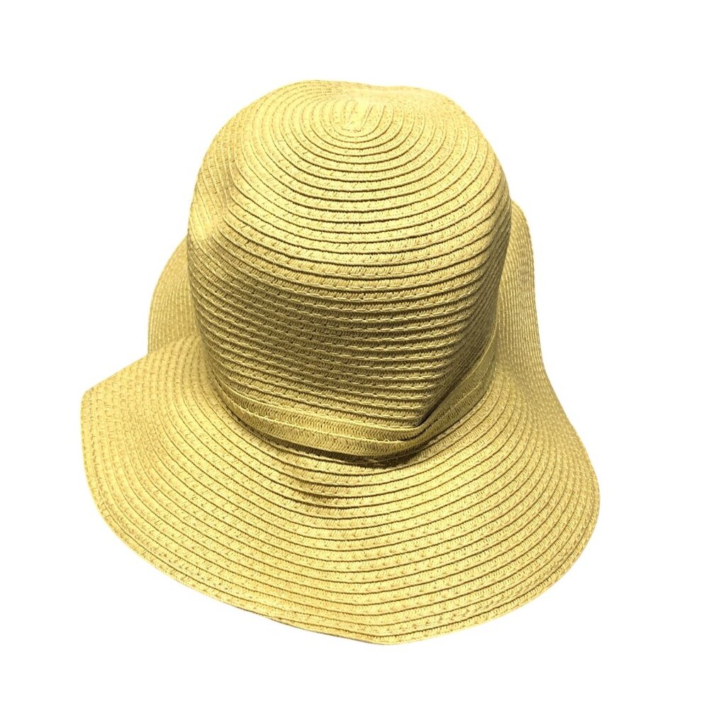 J.Crew Factory Packable Straw Hat Beige M-L - Picture 4 of 7